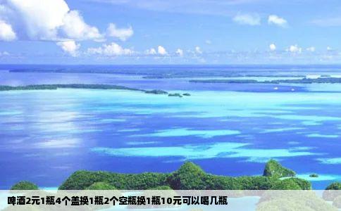 啤酒2元1瓶4个盖换1瓶2个空瓶换1瓶10元可以喝几瓶