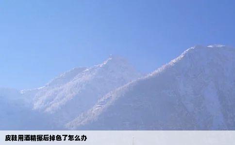 皮鞋用酒精擦后掉色了怎么办