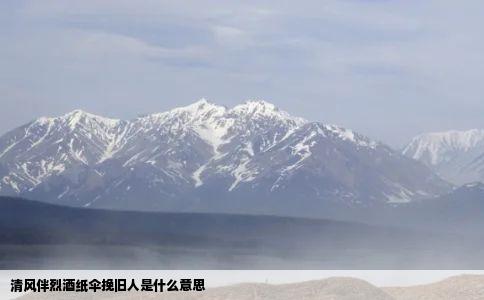 清风伴烈酒纸伞挽旧人是什么意思