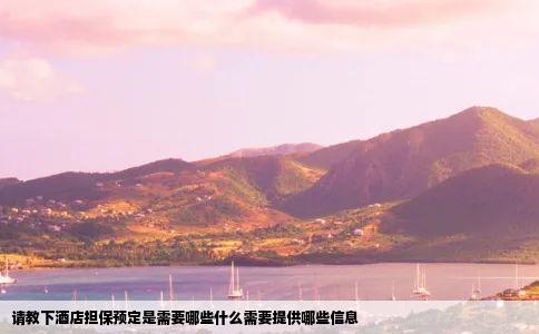 请教下酒店担保预定是需要哪些什么需要提供哪些信息