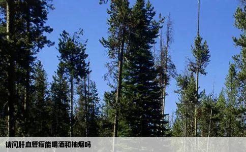 请问肝血管瘤能喝酒和抽烟吗