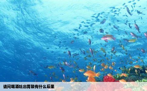 请问喝酒吐出胃酸有什么后果
