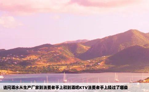 请问酒水从生产厂家到消费者手上和到酒吧KTV消费者手上经过了哪些