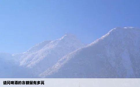 请问啤酒的含糖量有多高