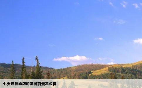 七天连锁酒店的发展前景怎么样