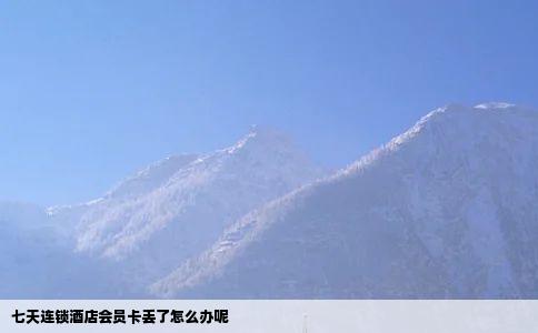 七天连锁酒店会员卡丢了怎么办呢