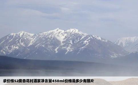 求价格52度杏花村酒家净含量450ml价格是多少有图片