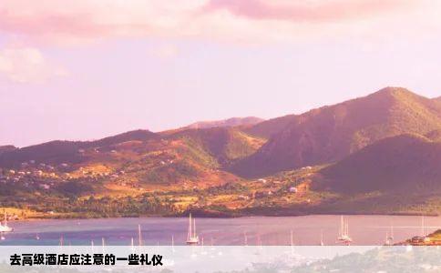 去高级酒店应注意的一些礼仪