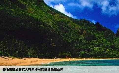 去酒吧喝酒的女人有两种可能说说是哪两种