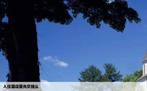 入住酒店要先交钱么