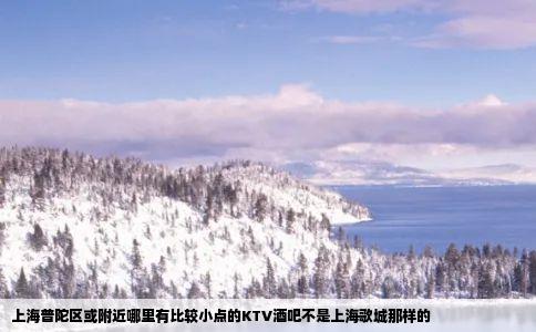 上海普陀区或附近哪里有比较小点的KTV酒吧不是上海歌城那样的