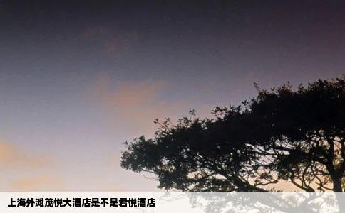 上海外滩茂悦大酒店是不是君悦酒店