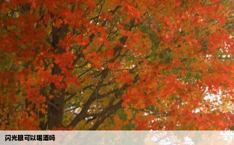 闪光眼可以喝酒吗