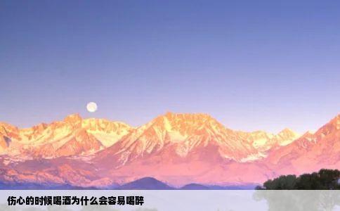 伤心的时候喝酒为什么会容易喝醉