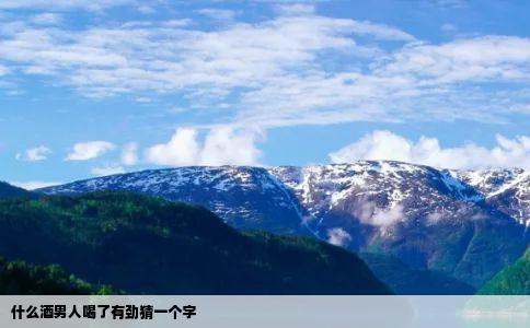 什么酒男人喝了有劲猜一个字