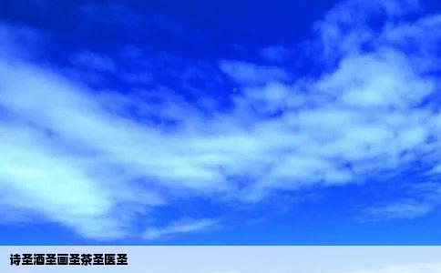 诗圣酒圣画圣茶圣医圣