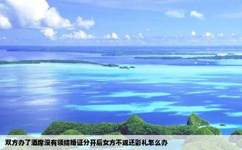 双方办了酒席没有领结婚证分开后女方不返还彩礼怎么办