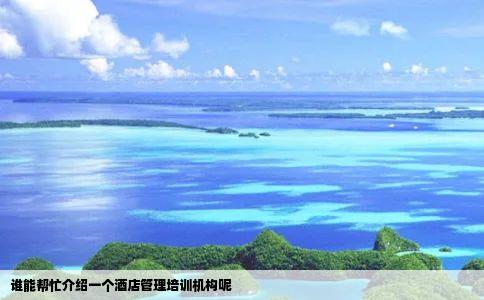 谁能帮忙介绍一个酒店管理培训机构呢