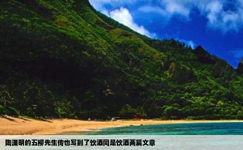 陶渊明的五柳先生传也写到了饮酒同是饮酒两篇文章