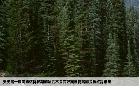 天天喝一罐啤酒这样长期酒量会不会变好而且我喝酒会脸红我希望