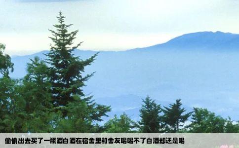 偷偷出去买了一瓶酒白酒在宿舍里和舍友喝喝不了白酒却还是喝