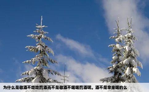 为什么是敬酒不吃吃罚酒而不是敬酒不喝喝罚酒呢酒不是拿来喝的么