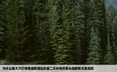 为什么我大力打喷嚏或醉酒后的第二天所有的骨头缝都疼尤其是肘