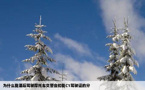 为什么我酒后驾驶摩托车交警会扣我C1驾驶证的分