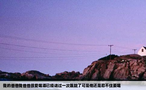 我的爸爸我爸爸很爱喝酒已经进过一次医院了可是他还是忍不住要喝