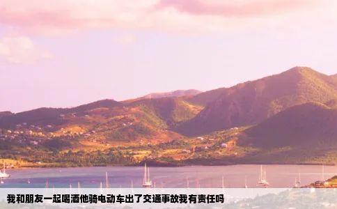 我和朋友一起喝酒他骑电动车出了交通事故我有责任吗