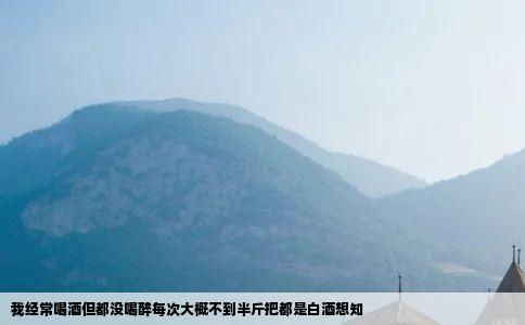 我经常喝酒但都没喝醉每次大概不到半斤把都是白酒想知