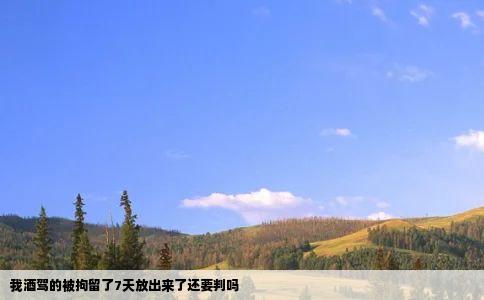 我酒驾的被拘留了7天放出来了还要判吗