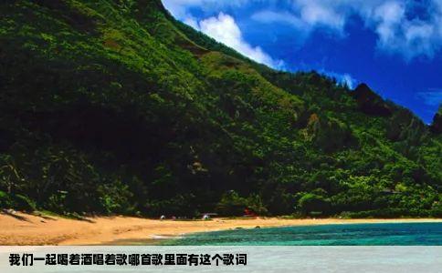 我们一起喝着酒唱着歌哪首歌里面有这个歌词