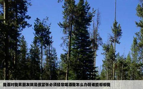 我面对我男朋友就是很紧张必须经常喝酒我怎么办啊谁能帮帮我