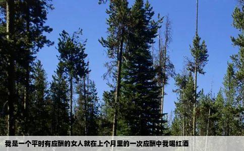 我是一个平时有应酬的女人就在上个月里的一次应酬中我喝红酒