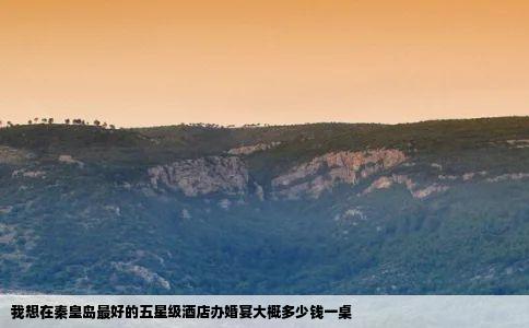我想在秦皇岛最好的五星级酒店办婚宴大概多少钱一桌