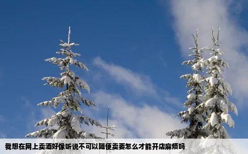 我想在网上卖酒好像听说不可以随便卖要怎么才能开店麻烦吗
