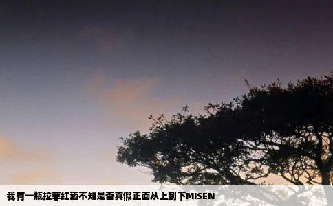 我有一瓶拉菲红酒不知是否真假正面从上到下MISEN