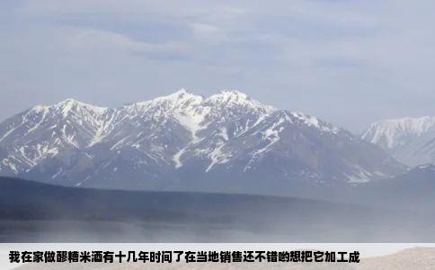 我在家做醪糟米酒有十几年时间了在当地销售还不错哟想把它加工成