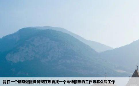 我在一个酒店做服务员现在想要找一个电话销售的工作该怎么写工作