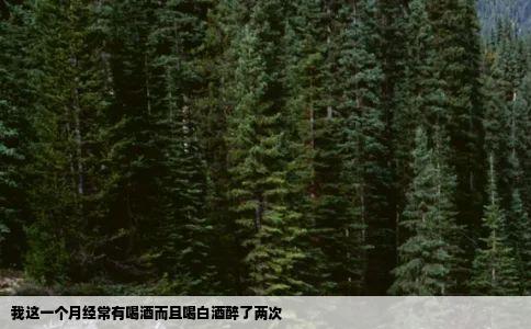 我这一个月经常有喝酒而且喝白酒醉了两次