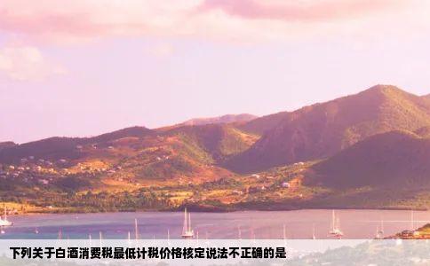 下列关于白酒消费税最低计税价格核定说法不正确的是