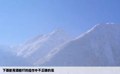 下面使用酒精灯的操作中不正确的是