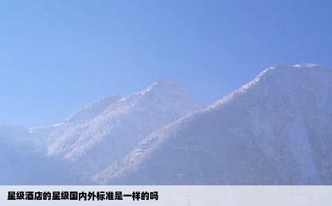 星级酒店的星级国内外标准是一样的吗