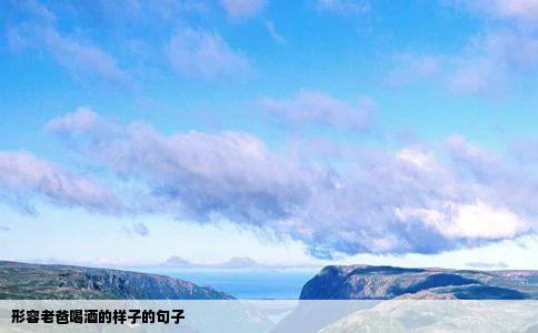 形容老爸喝酒的样子的句子