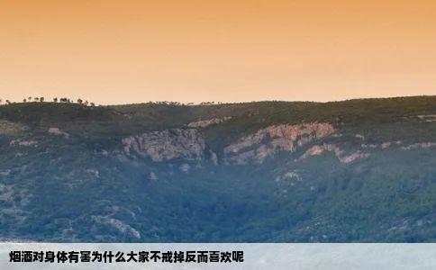 烟酒对身体有害为什么大家不戒掉反而喜欢呢