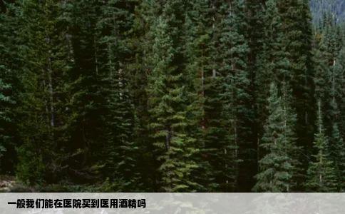 一般我们能在医院买到医用酒精吗