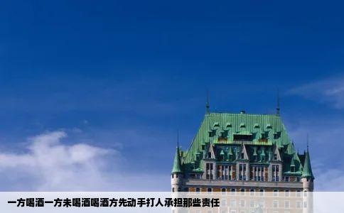 一方喝酒一方未喝酒喝酒方先动手打人承担那些责任