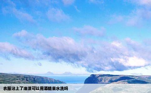 衣服沾上了油渍可以用酒精来水洗吗
