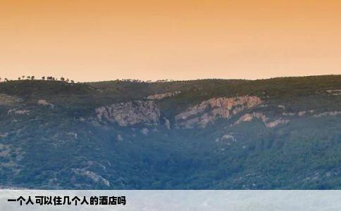一个人可以住几个人的酒店吗
